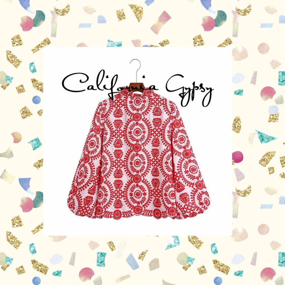 Embroidered Bohemian Floral Blouse - Picture 5 of 14